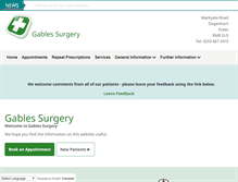 Tablet Screenshot of gablessurgery.com